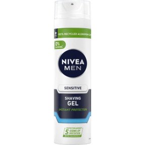 Гель для гоління NIVEA MEN Instant Protection для чутливої шкіри, 200 мл